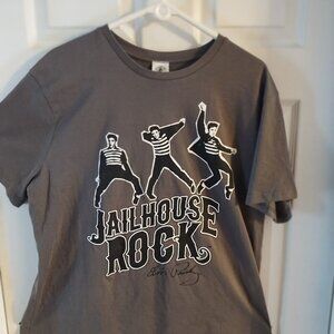 ELVIS  jailhouse rock    BAND  TEE (large)